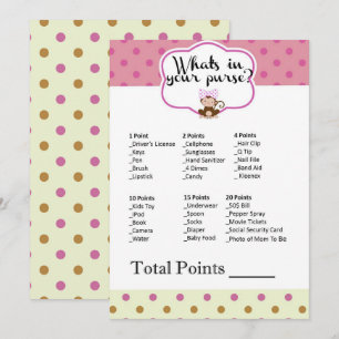 Monkey Mädchen-Babyparty, was in Ihrem Einladung