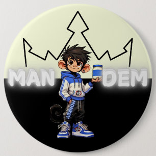 Monkey - Mandem Collection -SVBK- SILVERBCKK TTV Button