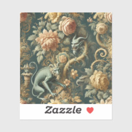 Monkey Minion Mischief - Gotisches Barock Aufkleber