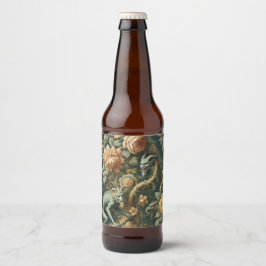 Monkey Minion Mischief - Gotisches Barock Bierflaschenetikett