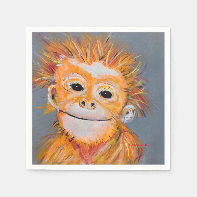 Monkey Napkins Serviette (Vorderseite)
