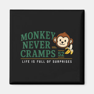 Monkey Never Cramps 52 Lustiger Banana Potium Humo Magnet