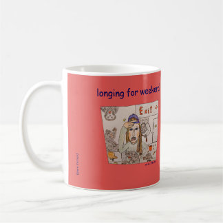 Monkey Office (longing for weekend) Kaffeetasse