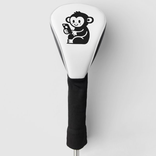 Monkey Phone Golf Headcover (Vorderseite)