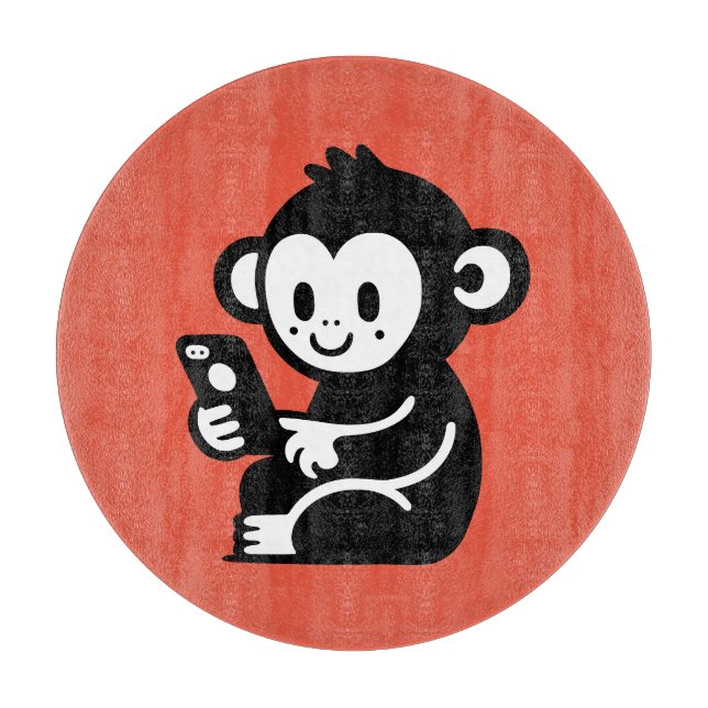 Monkey Phone Schneidebrett (Vorderseite)