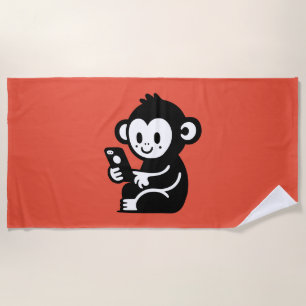 Monkey Phone Strandtuch