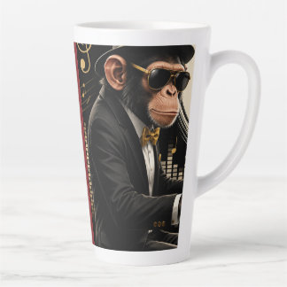 Monkey Playing Piano Music Poster – I Am Music Milchtasse