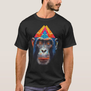 Monkey Polygon Colorful Zoo T-Shirt