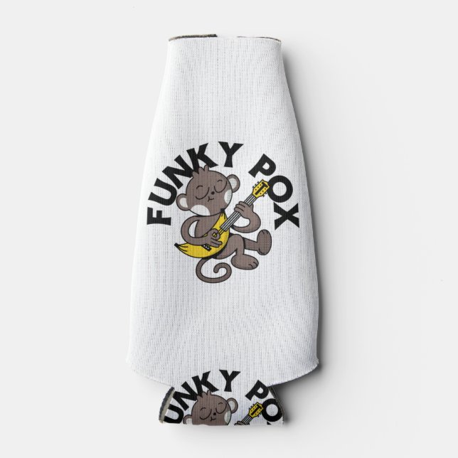 Monkey Pox Funky Pox Flaschenkühler (Vorderseite)