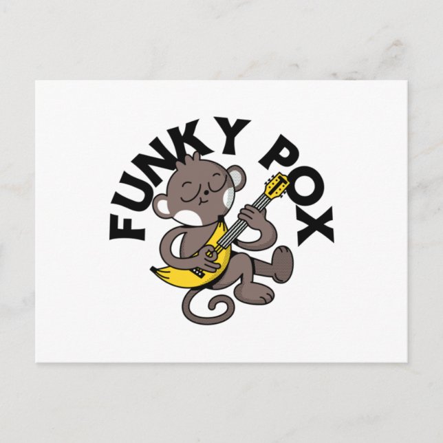 Monkey Pox Funky Pox Postkarte (Vorderseite)