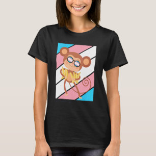 Monkey Pride Transgender Flag Lgbtq Stolz Ally Pri T-Shirt