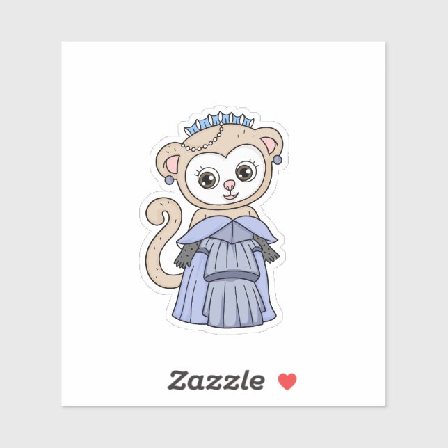 Monkey Princess Aufkleber (Blatt)