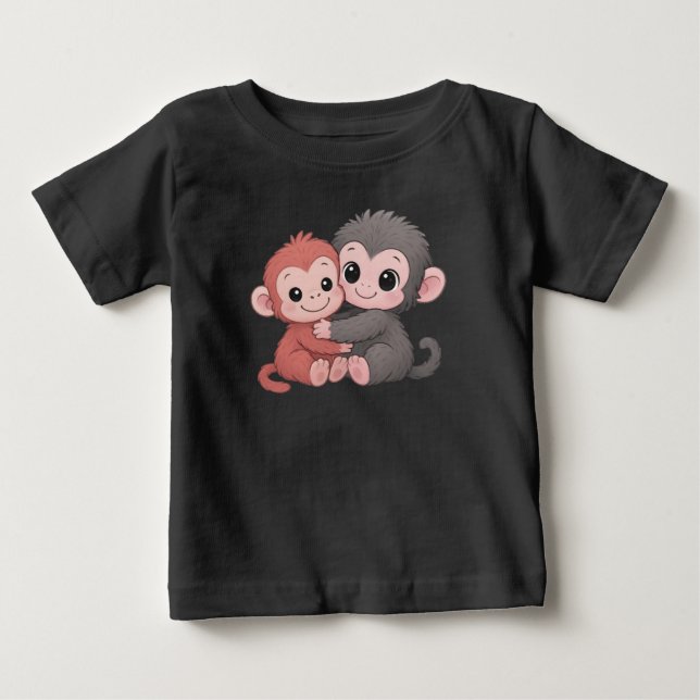 Monkey Punch Kids Baby T-shirt (Vorderseite)