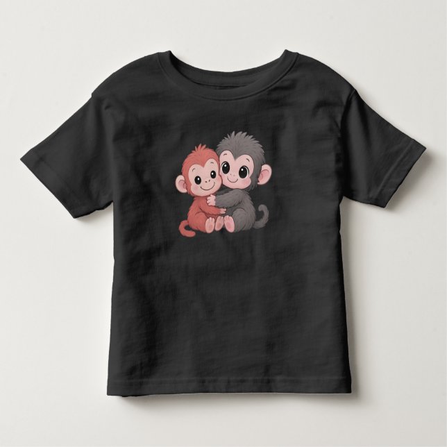 Monkey Punch Kids Kleinkind T-shirt (Vorderseite)