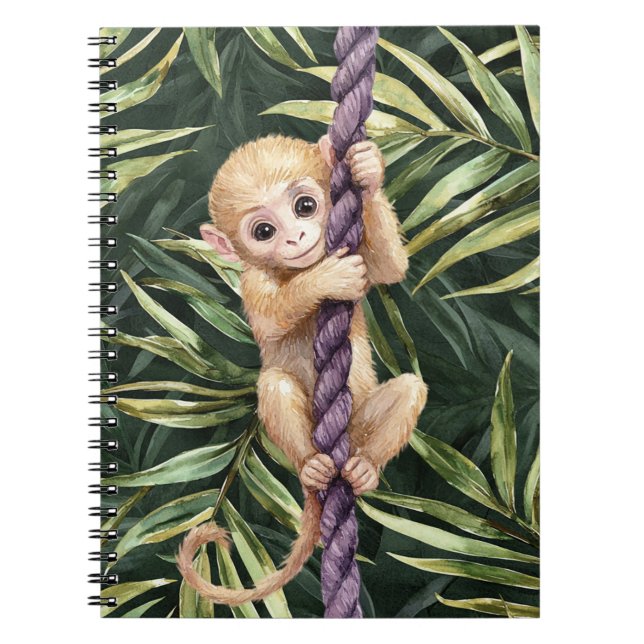 Monkey Purple Rope Notizblock (Vorderseite)