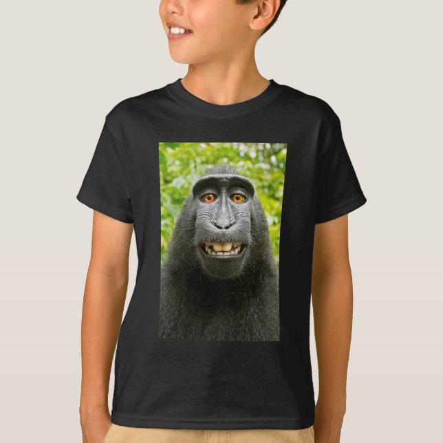Monkey Selfie T-Shirt (Vorderseite)