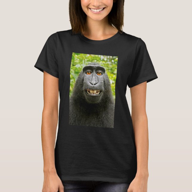 Monkey Selfie T-Shirt (Vorderseite)
