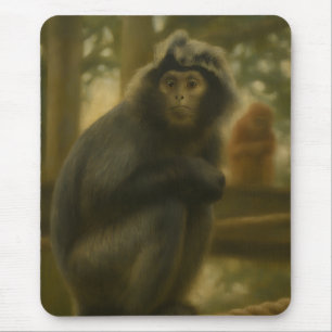Monkey - Serene Wildlife Art Mousepad