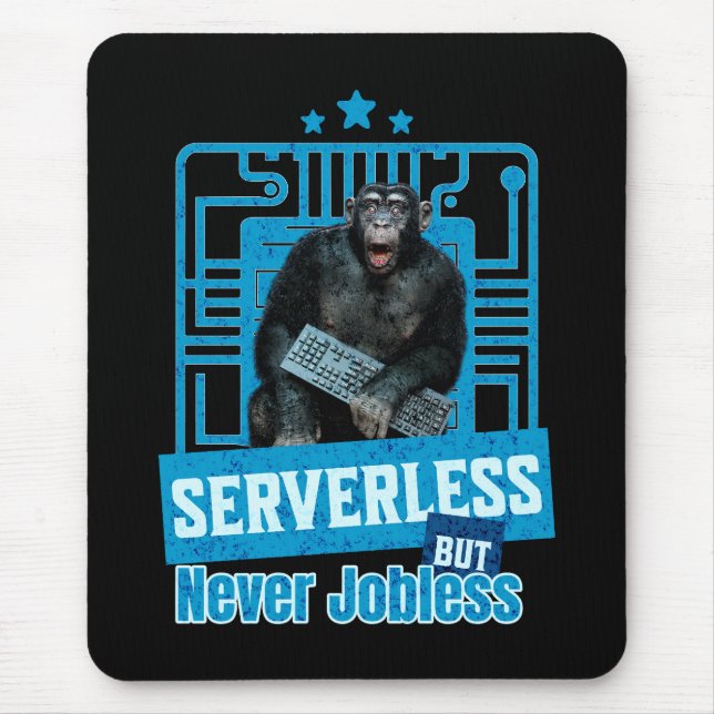 Monkey-Spaß für Entwickler Mousepad (Vorne)