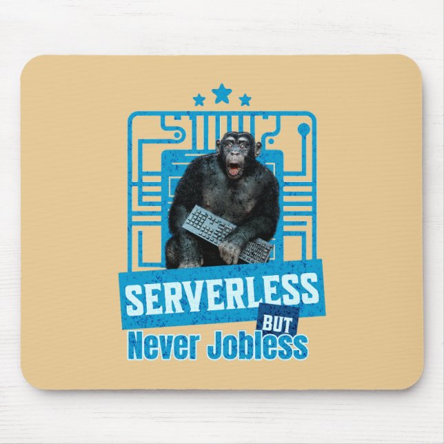 Monkey-Spaß für Entwickler Mousepad (Vorne)