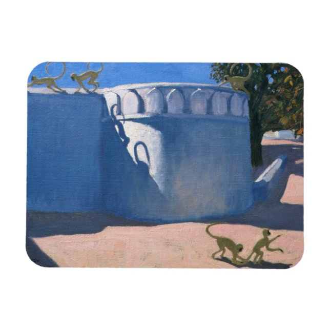 Monkey Temple India 2000 Magnet (Horizontal)