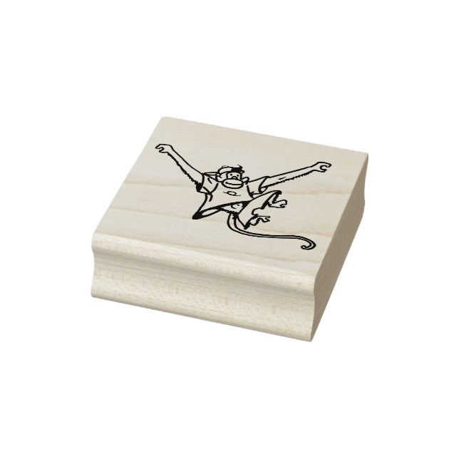 Monkey Time Monkeyboy Swinging Gummistempel (Stempel)