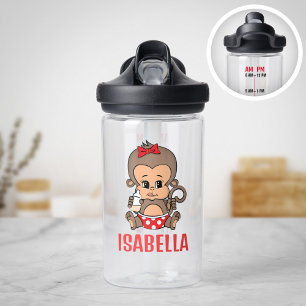 Monkey Timeline Bouteille d'eau pour fille - Boute