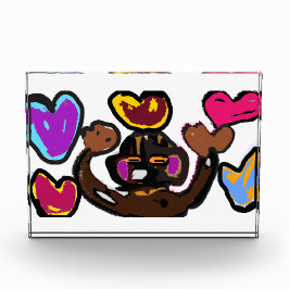 Monkey Valentine Fotoblock