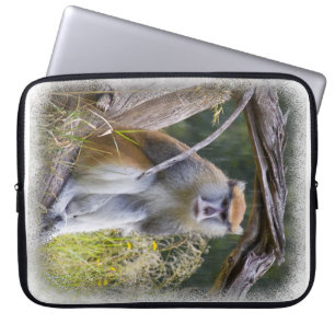Monkey White Edge Laptopschutzhülle
