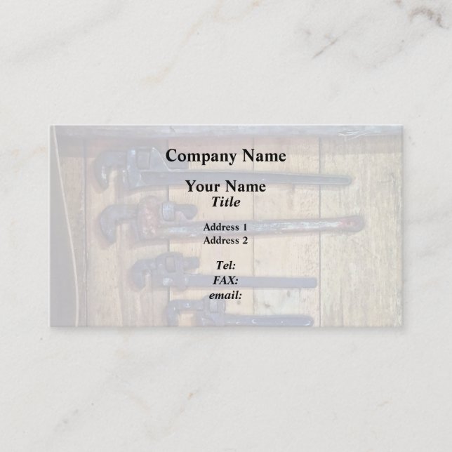 Monkey Wrenches Visitenkarte (Vorderseite)