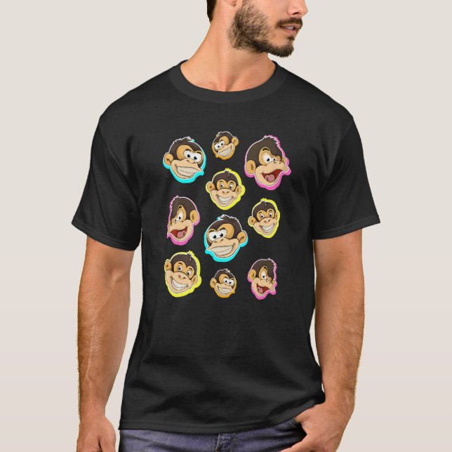 Monkey  Zoo Animal Chimpanzee  Monkey T-Shirt (Vorderseite)