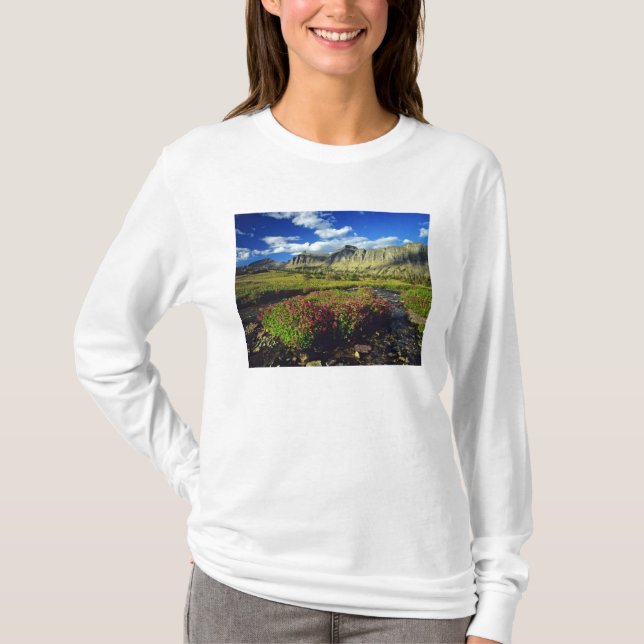 Monkeyblumen am Logan Pass im Gletscher National T-Shirt (Vorderseite)