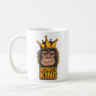 MonkeyKing Moderne Coole Typografie Name Foto Tass Kaffeetasse