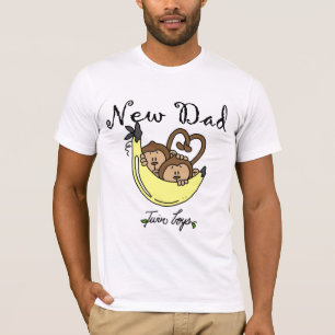 Monkeys Vater der Doppeljungen-T-Shirts und der T-Shirt