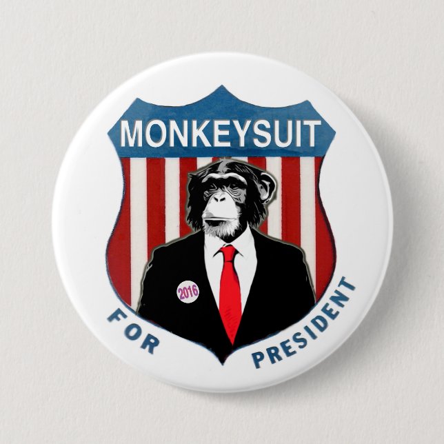 Monkeysuit für Präsidenten Button (Vorderseite)