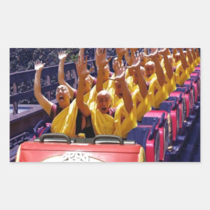 Monks-on-a-Roller-Coaster-67499.jpg Rechteckiger Aufkleber