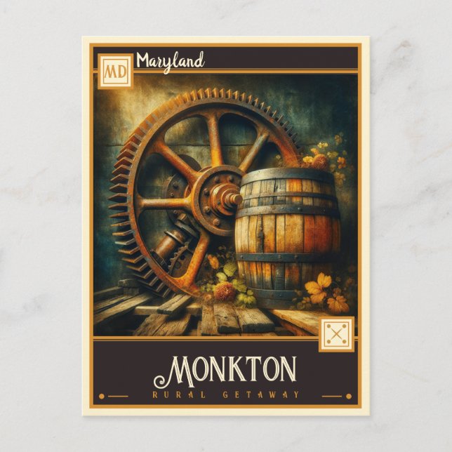 Monkton, Maryland | VINTAG Postkarte (Vorderseite)
