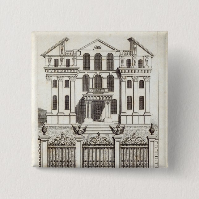 Monmouth Haus, Soho Quadrat Button (Vorderseite)