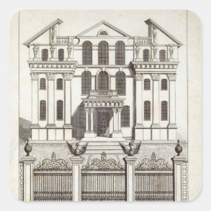 Monmouth Haus, Soho Quadrat Quadratischer Aufkleber