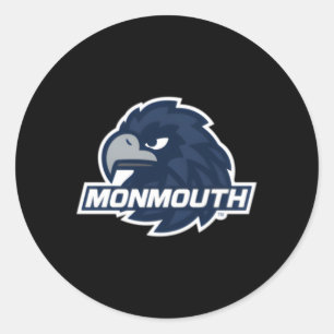 Monmouth Hawks Verlassen Brustsymbol Runder Aufkleber