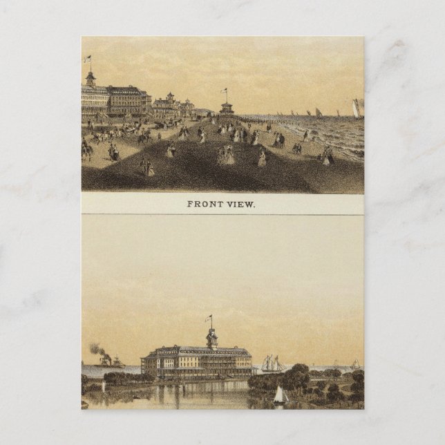 Monmouth House, Spring Lake, NJ Postkarte (Vorderseite)