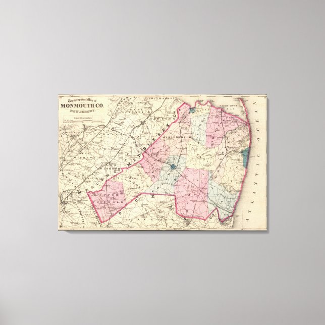 Monmouth Landkreis, NJ Leinwanddruck (Vorderseite)