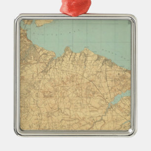 Monmouth Ufer, New-Jersey Silbernes Ornament
