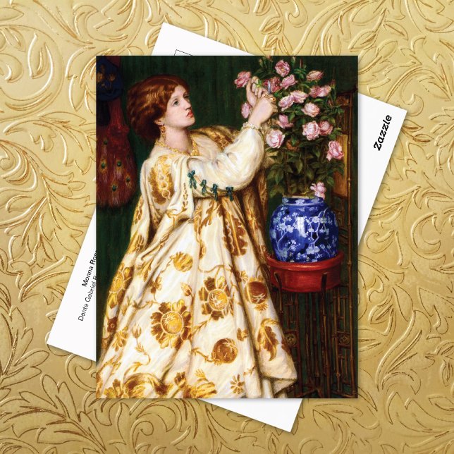 Monna Rosa Dante Gabriel Rossetti Postkarte (Von Creator hochgeladen)