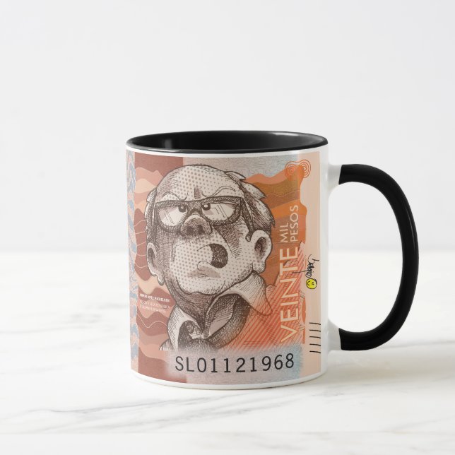 Monnaie colombienne Dessin café Mug 20.000 Pesos (Droite)