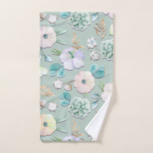 Monnaie d'été Vert Gold Lialc Pink Floral