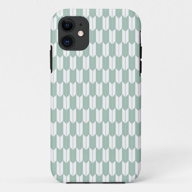 Monnaie et blanc japonais Yagasuri iPhone 5 Coque (Dos)