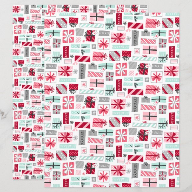 Monnaie et Rouge Noël présente du papier de mise a (Devant / Derrière)