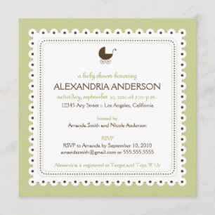 (Monnaie) Invitation Précieuse au Baby shower sur