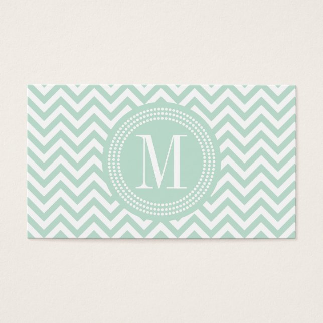 Monnaie légère Chevron Zigzag Monogramme personnal (Devant)